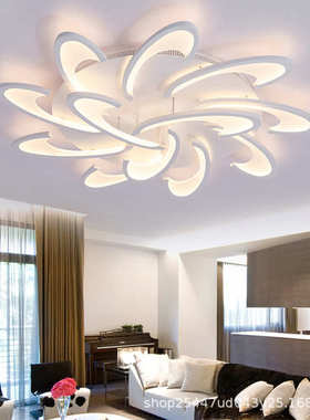 110vled简约客厅大气吸顶灯北欧灯风格个性创意灯卧室