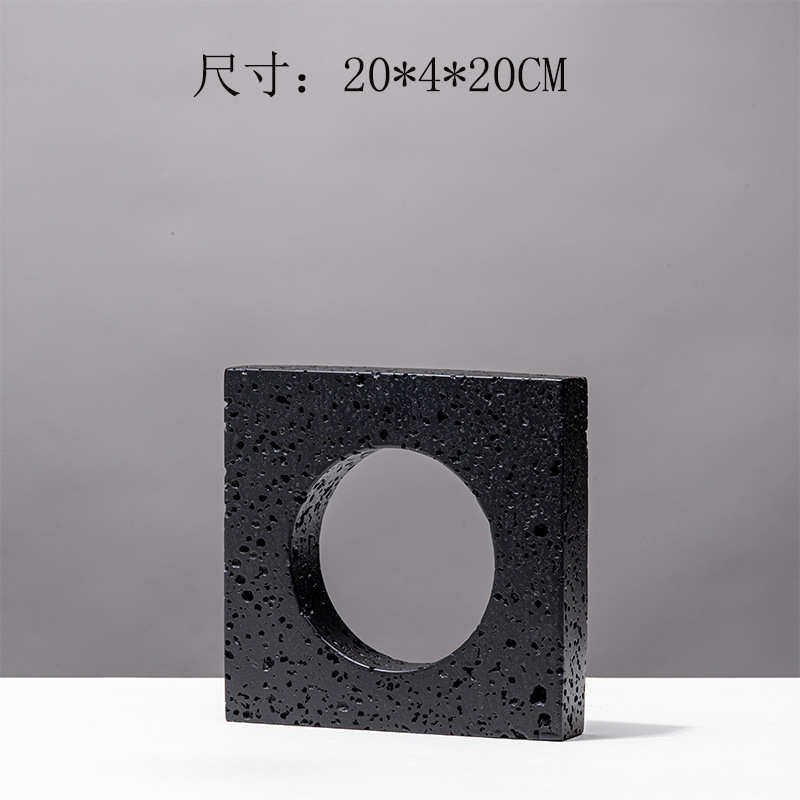 拱门样板房装饰品不规则摆件树脂几何北欧家居拱形正方电视柜现代