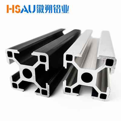 3030铝型材框架DIY铝方管铝制型材铝合金支架欧标30x30铝型材黑色