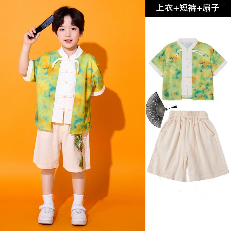 高档儿童唱服演出班服中国风幼儿园合啦啦队服表演服小学生运服动