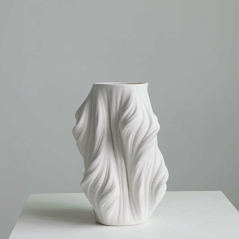 艺术花瓶摆件家居插花立体大号花器3D打印陶瓷工艺花瓶摆件软装,家居饰品,花瓶,淘宝优惠券,粉丝福利购,淘宝优惠卷