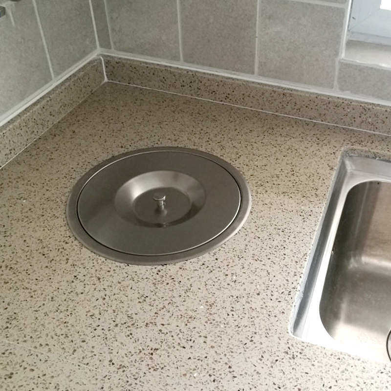 普桶拉丝嵌入式室内厨房韦清洁收纳工艺橱柜台面垃圾桶隐藏不锈钢,家庭/个人清洁工具,垃圾桶,淘宝优惠券,粉丝福利购,淘宝优惠卷