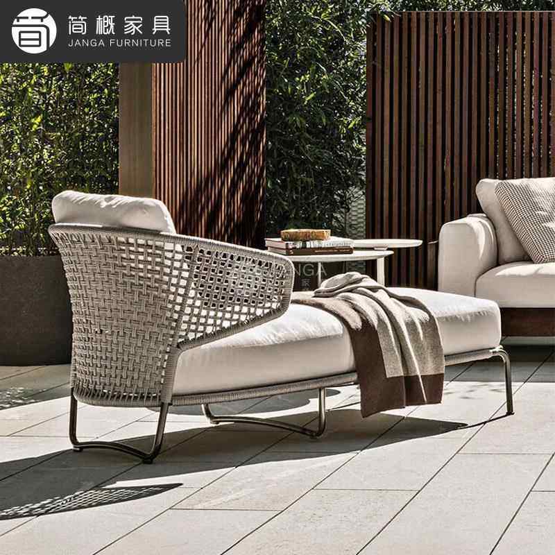 户外墅别庭院编藤沙发露402台泳池靠背沙发躺椅露天防雨防晒床家,住宅家具,户外沙发,淘宝优惠券,粉丝福利购,淘宝优惠卷