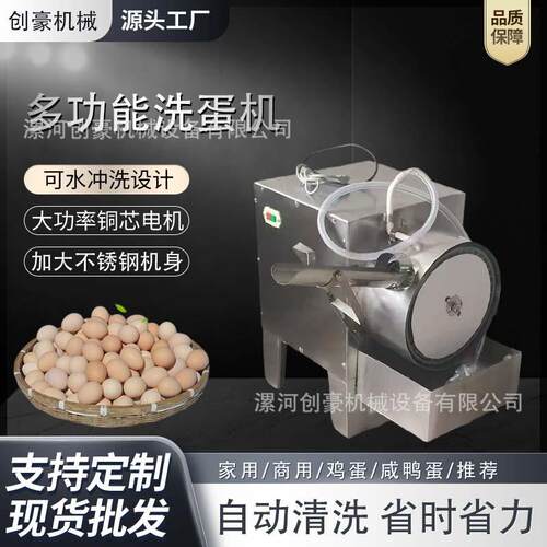全自动小型商用洗蛋机尼龙毛刷辊麻酱鸡蛋泥蛋腌咸鸭蛋品清麦太保