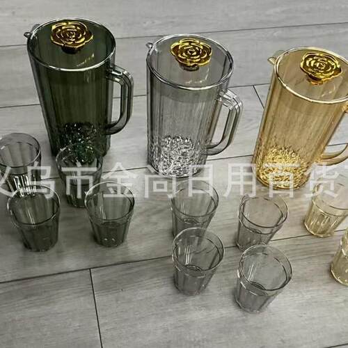 Plastic water pitcher for home use, suitable for cold water,