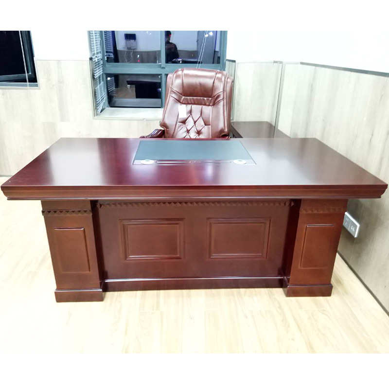 大班台老板桌总裁桌时尚简约主管桌办公台办公桌子实木油漆大班桌