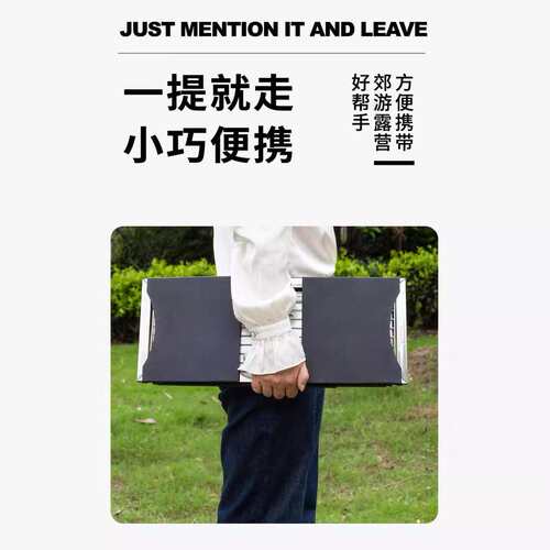 不锈钢秒折叠烧烤炉家用户外抽屉式木炭烧烤架便携野餐烧烤炉BBQ