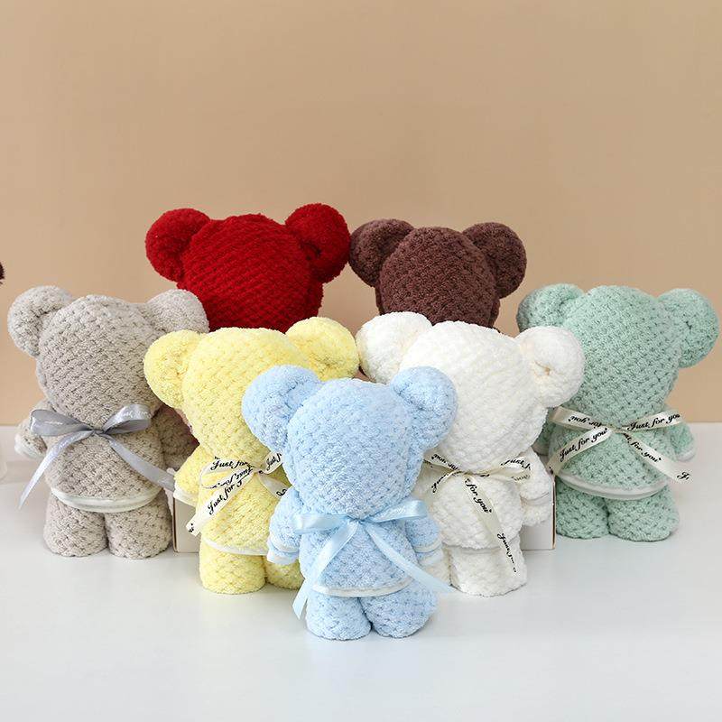 厂家供应婚庆珊瑚绒毛巾小熊手提礼盒可刺绣LOGO吸水日系菠萝格,节庆用品/礼品,伴手礼,淘宝优惠券,粉丝福利购,淘宝优惠卷