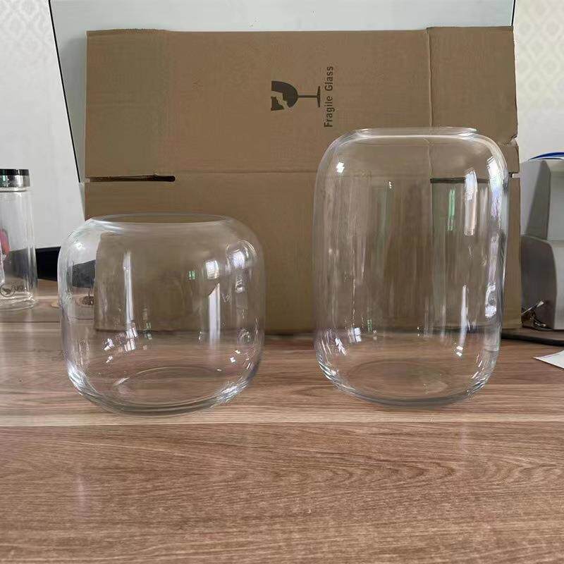 简约创意玻璃花瓶透明微景观生态水培玻璃器皿多肉植物摆件