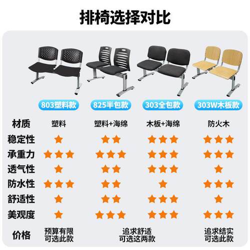 塑共料排椅三位连排椅公排椅系列椅场所椅子人休息椅会议长子办公