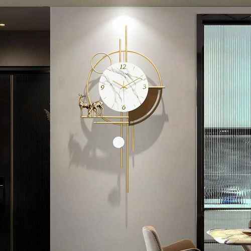 2025新款钟表挂钟客厅家用时钟挂墙现代轻奢创意艺术大气墙上挂表