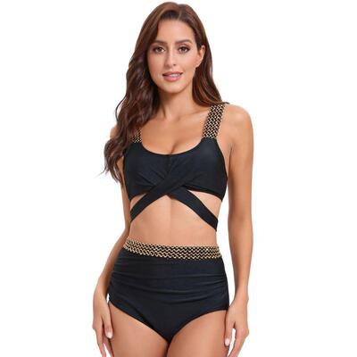 Thickened split swimsuit women's triangle bikini looks