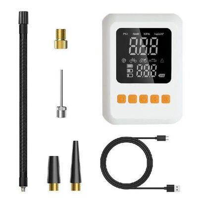 Portable Air Compressor 120 PSI Cordless Bike Pump with LED