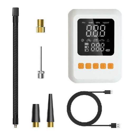 Portable Air Compressor 120 PSI Cordless Bike Pump with LED