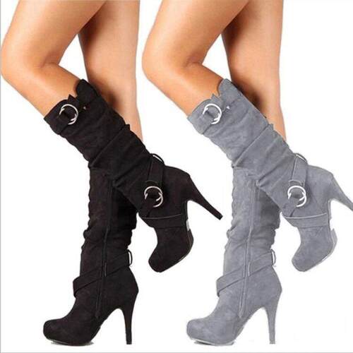 women high heel boots laides long boots欧美大码女长靴高跟靴