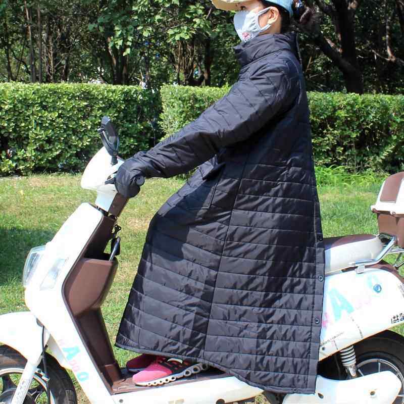 骑车开电动车防风衣防寒保暖摩托车护膝防雨水挡风被连体男女薄棉