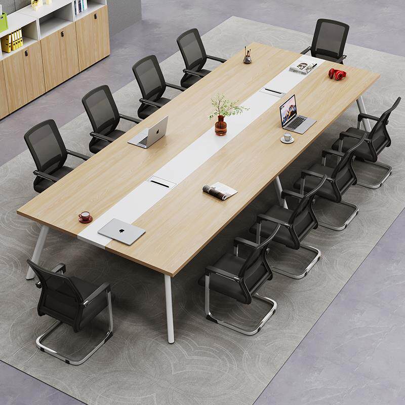 my会议桌长桌简约现代电脑办公桌椅组合简易长条桌洽谈桌小型工作