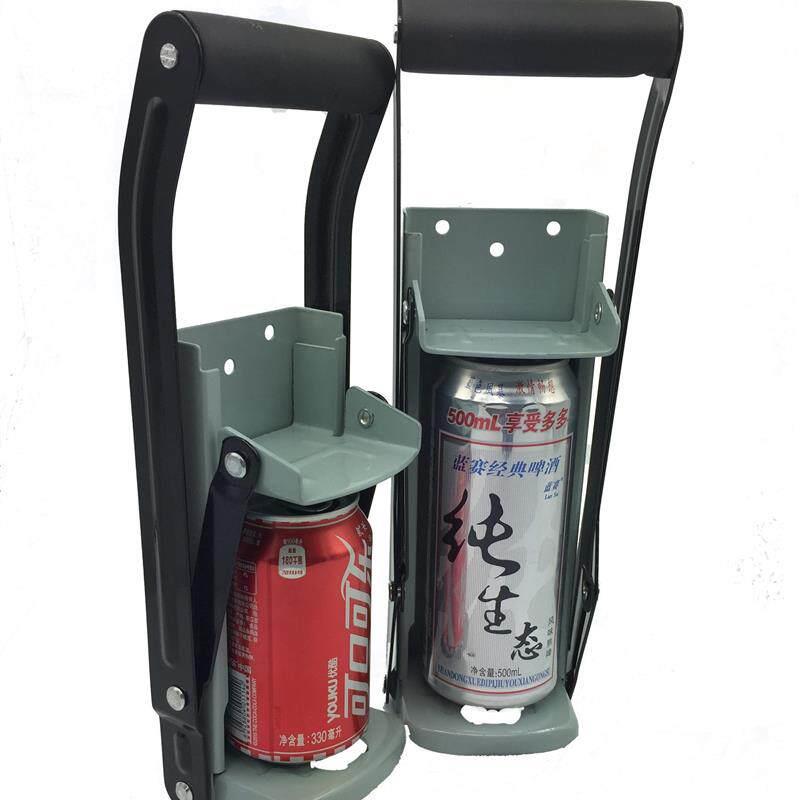 易拉罐压扁器12/16盎司易拉罐压罐器脚踏式压罐器开瓶器