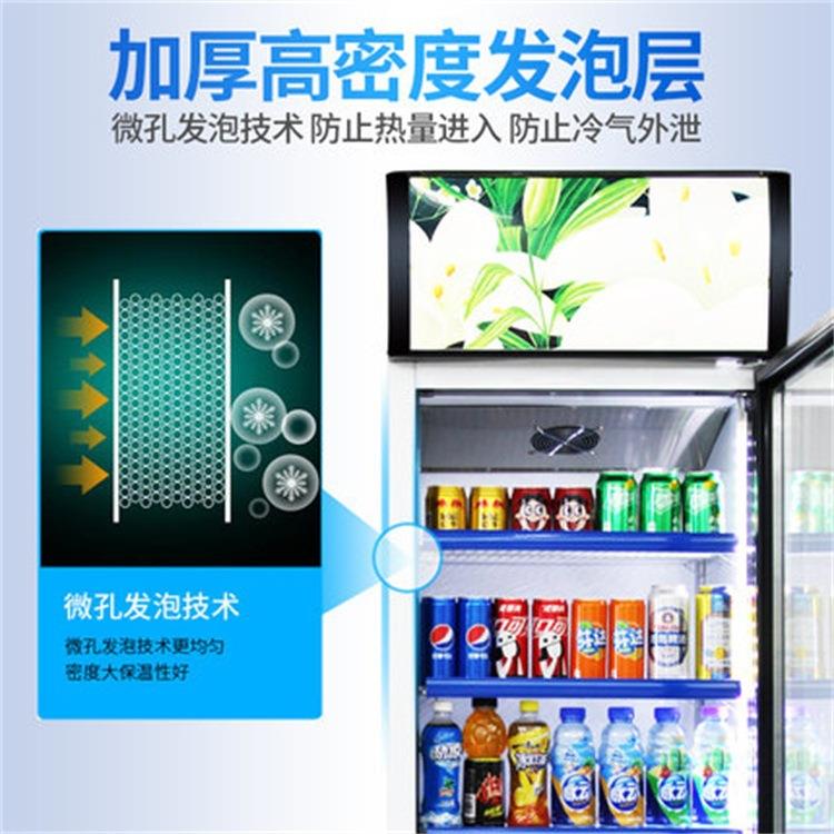 品能QBSL达移立式单门推双门三柜门玻璃饮料超市保鲜风冷示展冷藏