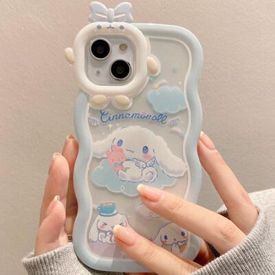 Kawaii Sanrio Cinnamoroll With Bracelet Bracket Phone Case F