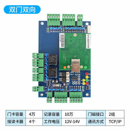 门禁控制器单双四门消防门禁系统控制器门禁板 Access controller
