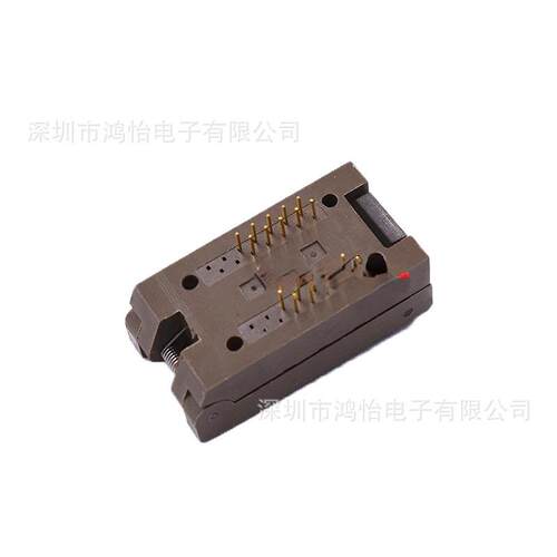 CZHSOP20转DIP20翻片盖测试座127mm间距07.6本体.款SOP2芯耐高温