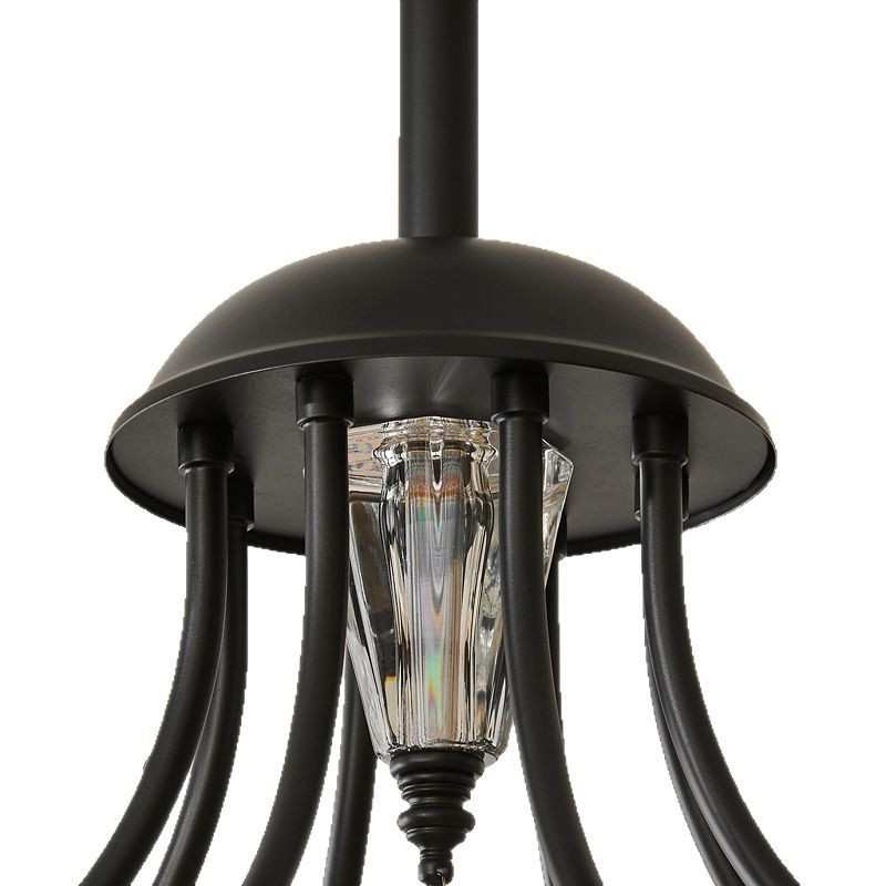 轻奢水晶吊灯新款美式乡村餐厅温馨主卧室灯轻法式复古蜡烛客厅灯