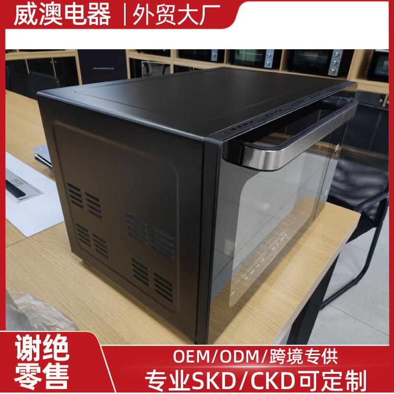 威锦电子屏幕外贸烤箱多功能可视化电烤箱48升大容量全自动电烤箱