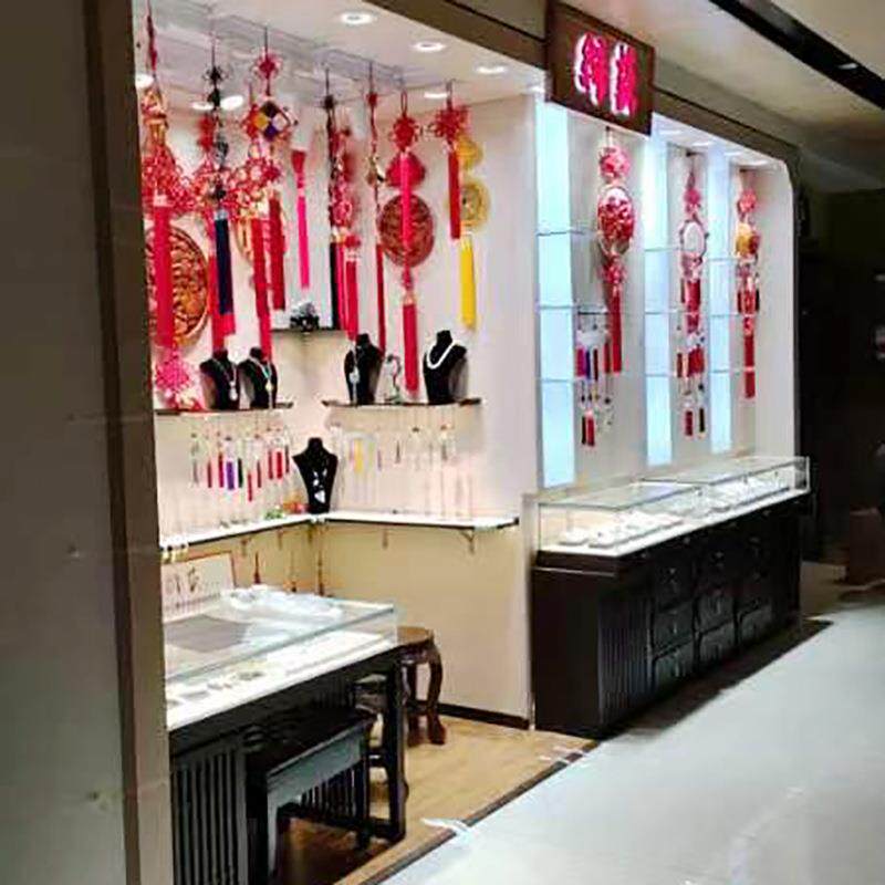 文物玉器实木展示柜珠宝陈列展示台中岛柜组装货柜带灯古董陈列架