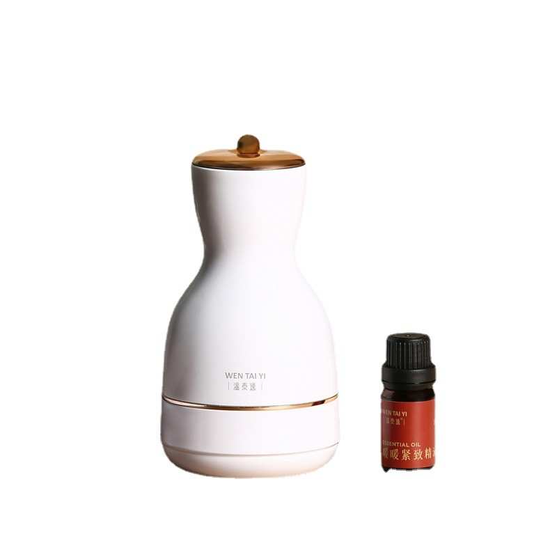 红砭石刮痧仪器 震动热敷温灸仪随身灸揉腹按摩仪 砭石随身按摩仪