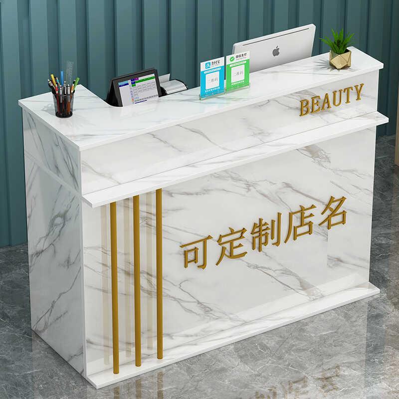 收银台柜台简约现代服装店便利店小型店铺吧台柜商用前台接待台