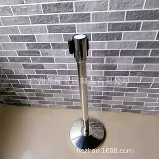 51管2米不锈钢伸缩带栏杆座排队栏杆可垫式 护栏 伸缩栏杆伸缩杆