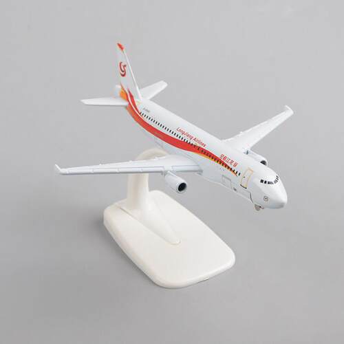 龙江航空树脂20cm飞机模型空客客机A320成品锌合金摆件16cm模型