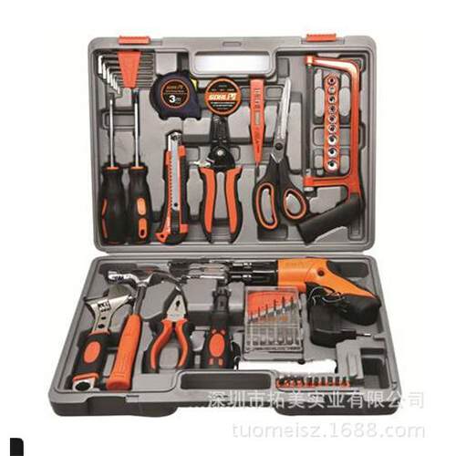 圣德保罗82件家用工具箱套装工具组套水电工维修组合SD-013 z
