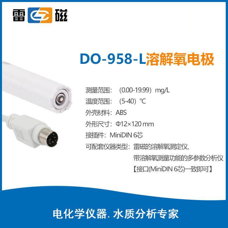 上海雷磁DO-98-L溶解DO-958-L氧电极实验室溶型氧仪含氧量5解电极图片