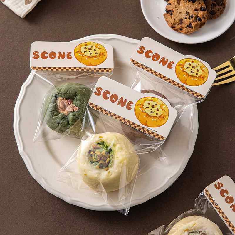 司康包装袋饼干透明糕点烘焙雪花酥曲奇食品级太妃牛轧糖糖果卡头,厨房/烹饪用具,点心包装盒/包装袋,淘宝优惠券,粉丝福利购,淘宝优惠卷