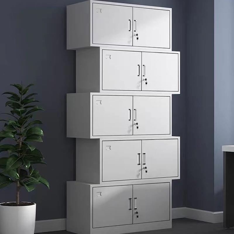 简约现代办公室文件柜钢制资料档案柜带锁办公柜子储物柜组合书柜
