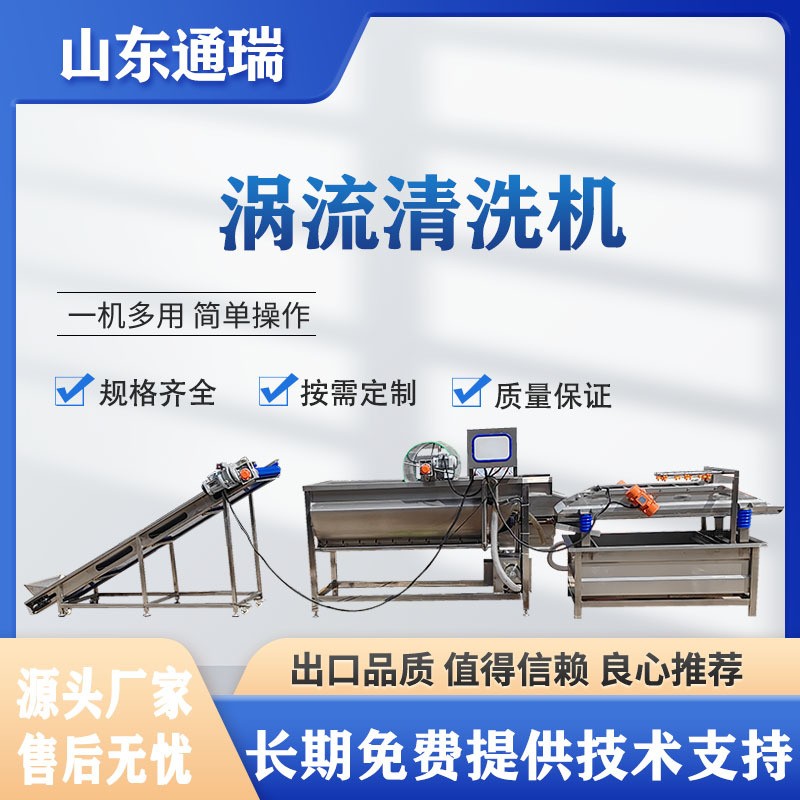 全自动涡流清洗机去农残洗菜机虾米涡流清洗机