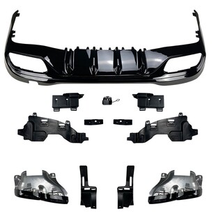适用奔驰C级W206C300C43C63C200C260AMG2022 尾唇尾喉改装