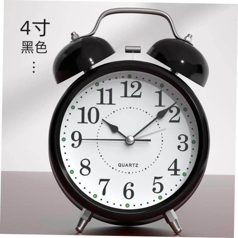 rectangular rising time small alarm clock desk timer student - 实物图