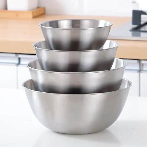 Stainless steel 304 salad bowl mixing bowl cooking bowl