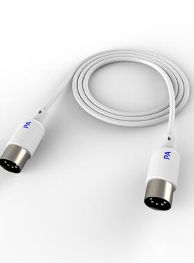 PaintAudio双头MIDI接口连接线5针1米5长白色