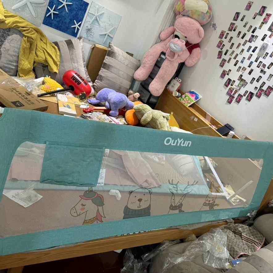 品牌尾货宝宝床围栏大床围栏防护婴儿安全床护栏可调节升降
