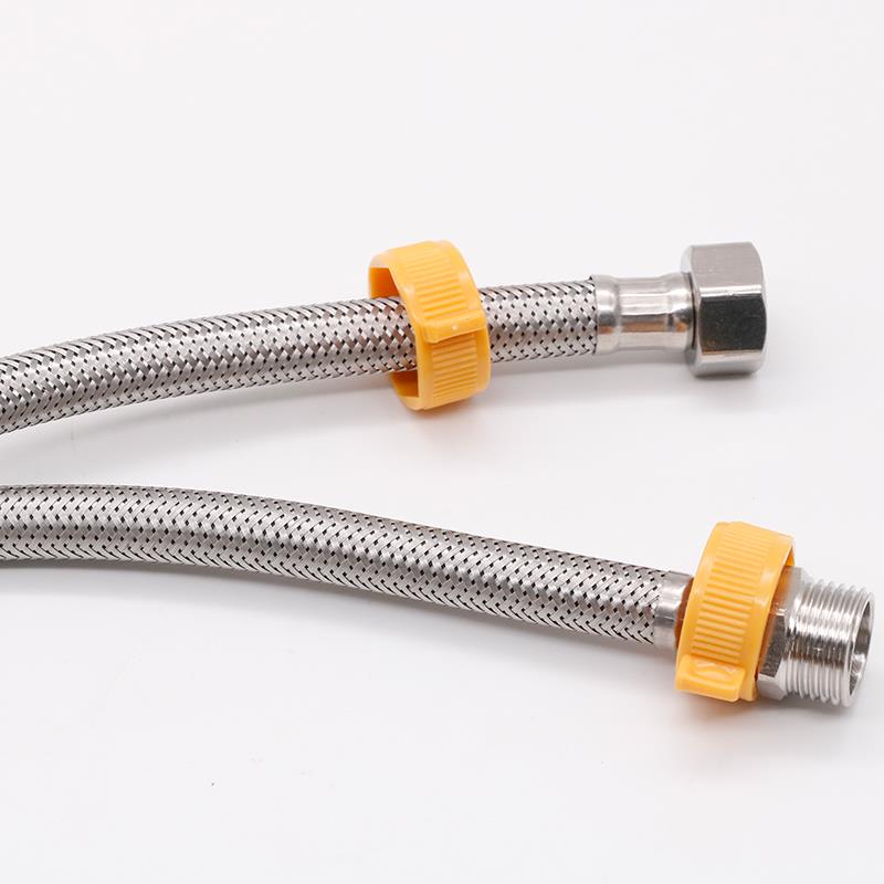 4分内外线加加长管304不锈钢金属编织高压防爆水管水龙头进水软管