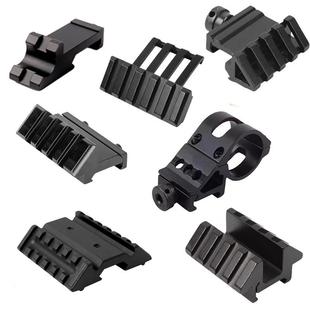 45度侧导轨金属战术轨锦明m4真人CS侧轨斜轨侧瞄瞄准镜夹手电夹子