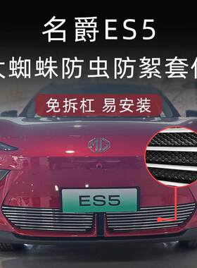 名爵ES5前脸防虫网mges5中网外观改装件专用装饰亮条汽车用品配件