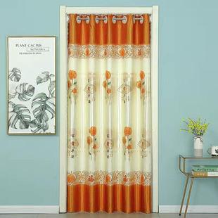 门帘布艺免打孔安装厨房卧室化妆室客厅隔间装饰空调门帘遮挡隐私