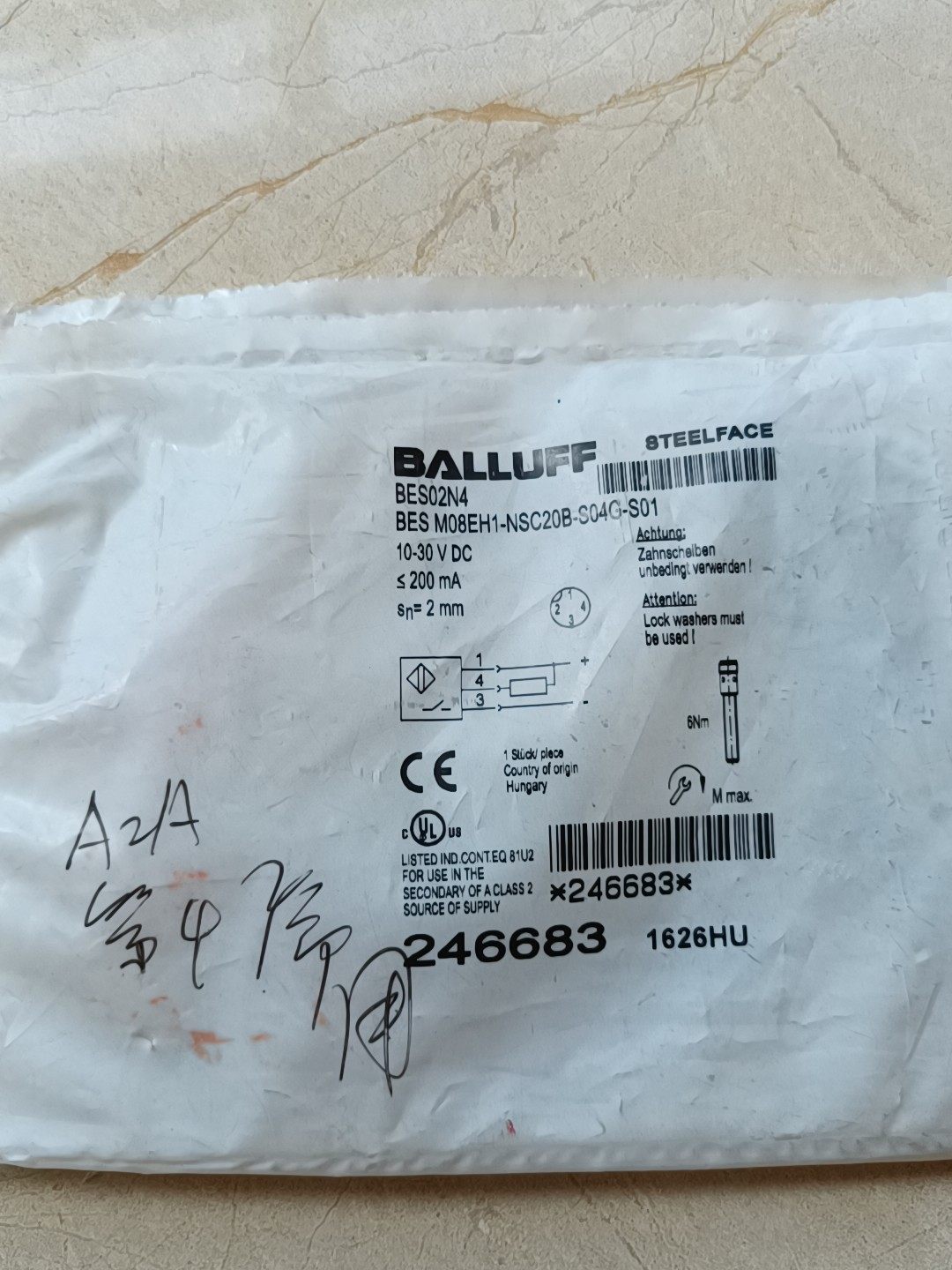 巴鲁夫BES02N4 BES M08EH1-NSC20B-S