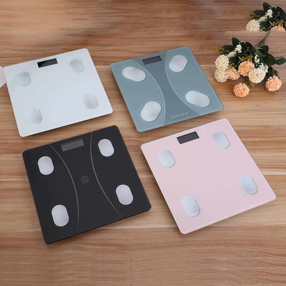 新款直销外贸跨境充电迷你电子秤 体重秤智能体脂称 家用电子称印