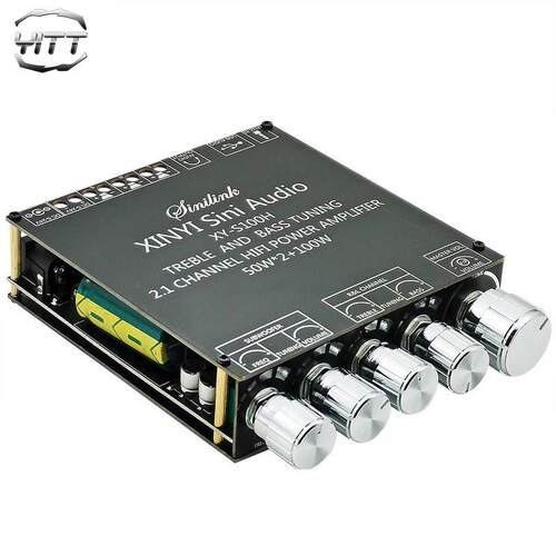 Tpa3116D2蓝牙5.0功率放大器板2.1通道2*50W+100W低音炮音频DIY模